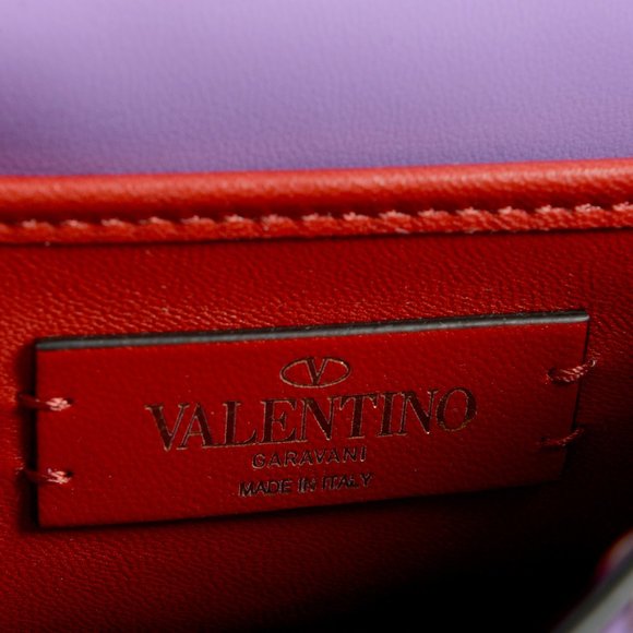 Valentino Garavani Purple Wisteria Rockstud Small Bag light Gold Hardware - Picture 4 of 16